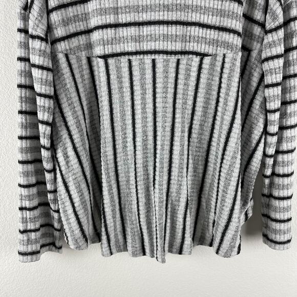 Anthropologie Saturday Sunday Pippa Hacci Top Womens Large Striped Cowl Neck - Picture 14 of 14